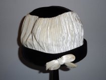 Black and White Velvet Hat